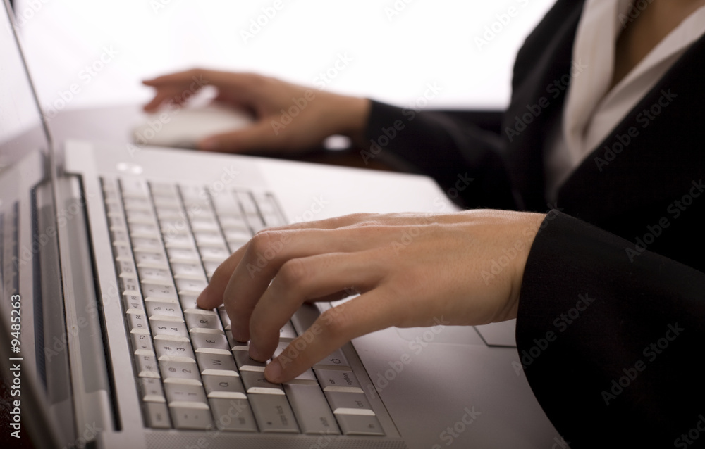 Fingers on Labtop Fingers on Labtop
