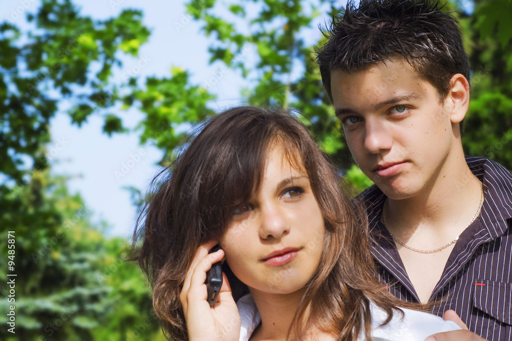 Fototapeta premium teen couple