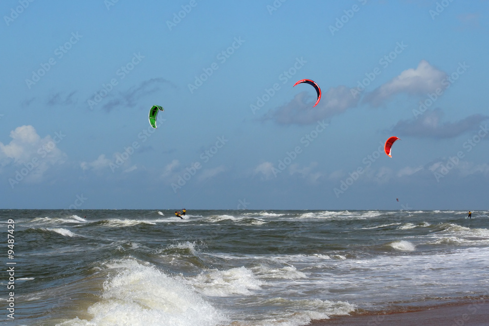 Kitesurf à Noordwijk ann Zee