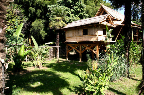 Maison en bambou