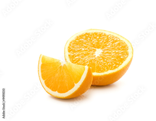 oranges on white