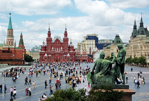 Canvastavla Red Square in Moscow, Russian Federation