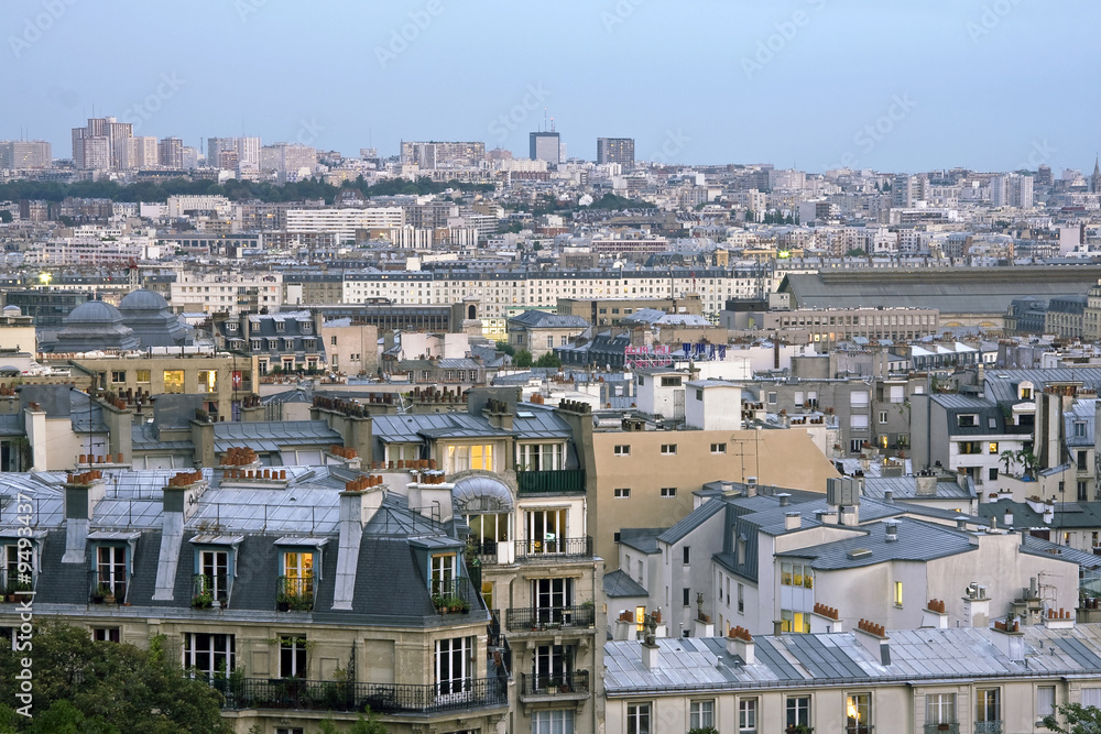 Toits de Paris vus de Montmartre