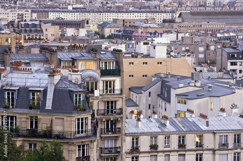 Obraz na płótnie Toits de Paris vus de Montmartre w salonie