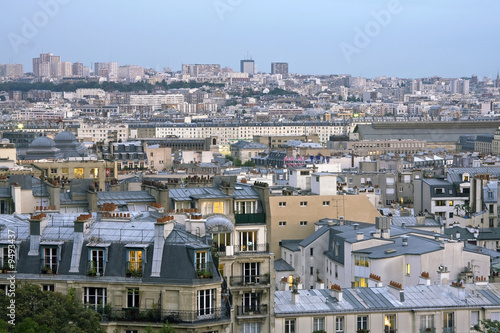 Obraz na płótnie Toits de Paris vus de Montmartre w salonie