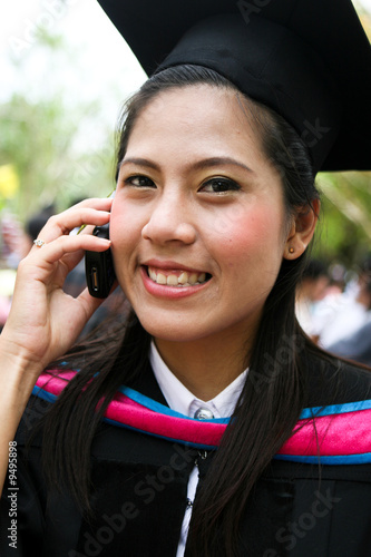 Asian university graduate photo