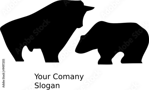 Bull and Bear Vector
