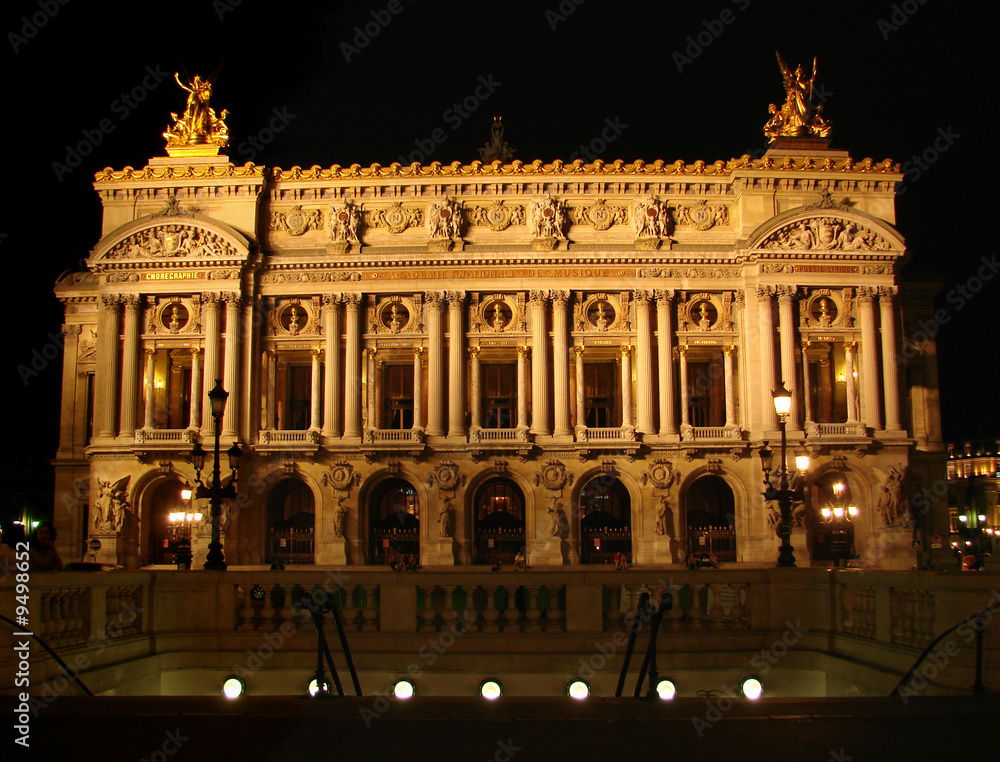 Paris - L'opéra Garnier, de nuit