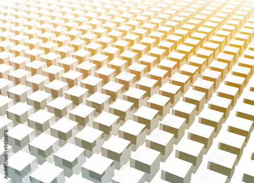 Simple and Clean Block 3d Abstract Background in Metallic Gold