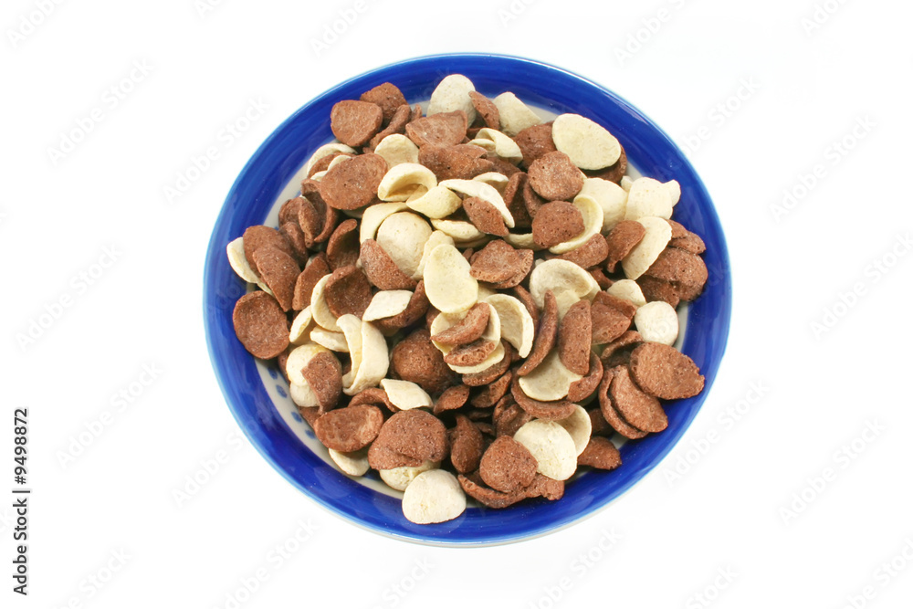 Breakfast Cereal Cornflakes in Vanilla and Chocolate Flavors Breakfast Cereal Cornflakes in Vanilla and Chocolate Flavors