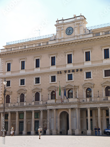 Obraz na plátně bestimmungsort rom, palazzo wedekind, piazza colonna