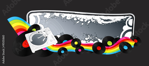 Clubbing retro music banner