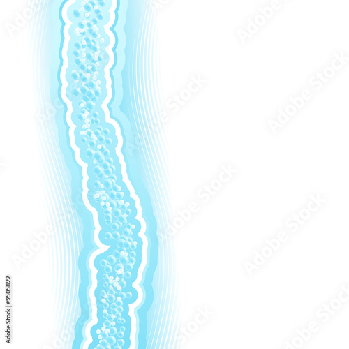 Fresh lined art water flow