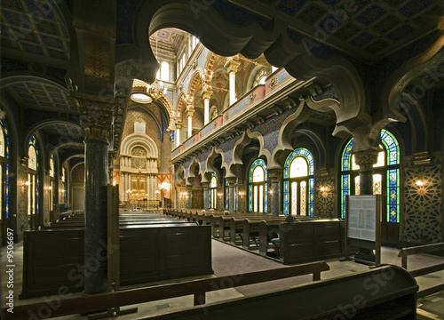 Praha - interior of Jerusalem synagogue