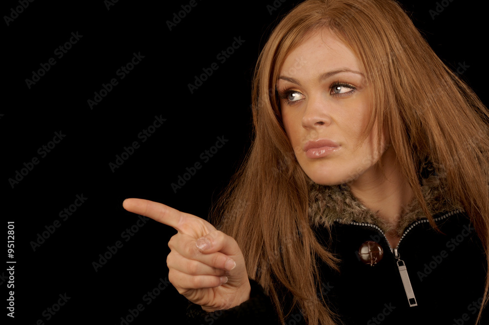 Beautiful Image of a Woman on Black background Beautiful Image of a Woman on Black background