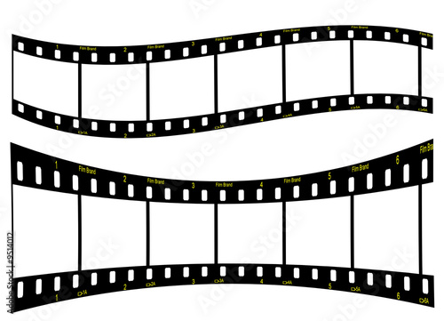Illustration of filmstrip for your design.
