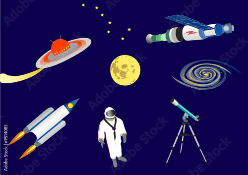 the different space illustrations