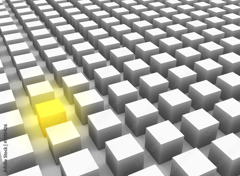 Standing out in a crowd. Standing out in a crowd.