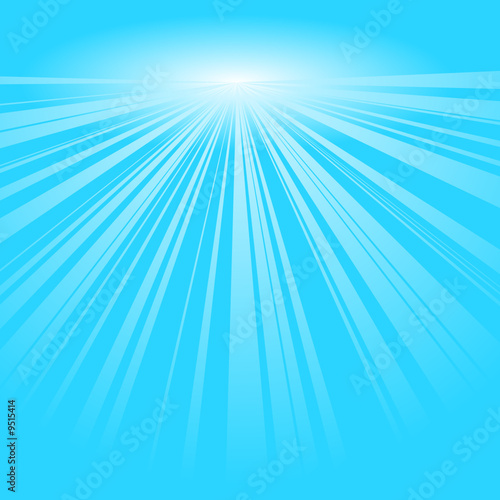 vecteur série - soleil vectoriel sur un fond bleu