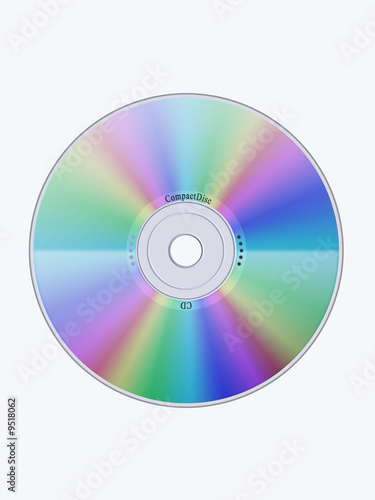 Illustration of a CD isolated