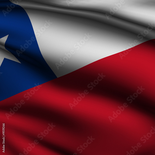 Rendered Chilean Square Flag