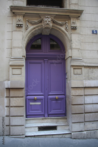 Obraz na płótnie Porte d'entrée d'immeuble w salonie
