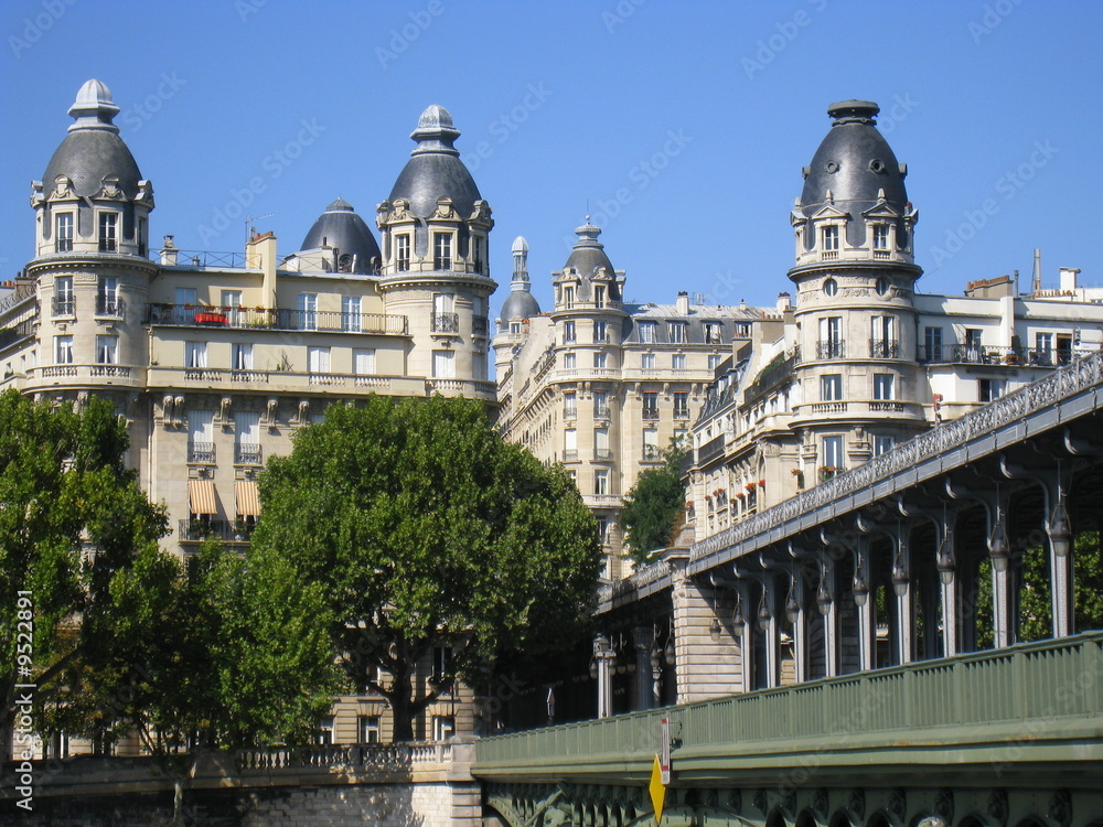 Fototapeta premium pont de Bir-akeim (Paris)