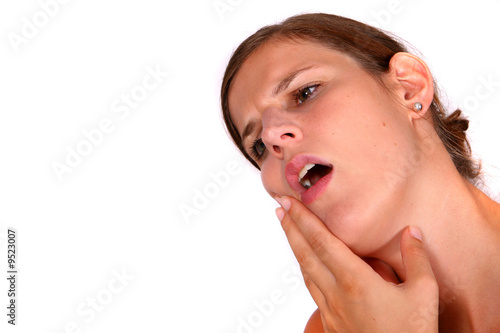Young Woman With Racking Toothache