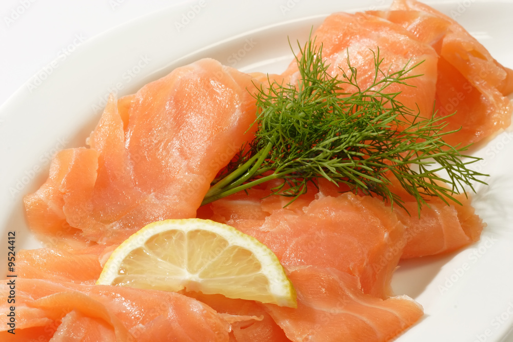 Geräuchertes Lachsfilet Geräuchertes Lachsfilet