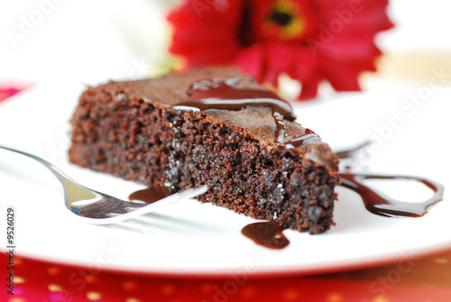 fluffy chocolate cake - schokokuchen photo