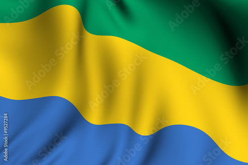 Slika na platnu Rendered Gabonese Flag