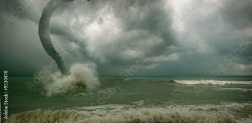 ocean tornado storm (3D used) #9530478