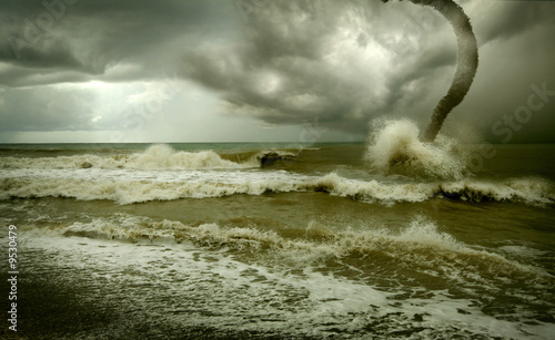 ocean tornado storm (3D used) #9530479
