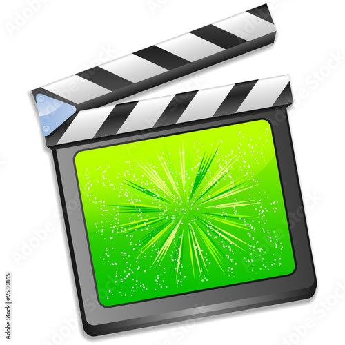 Green screen film slate