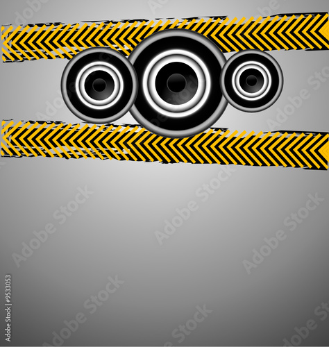 An awesome Abstract Metallic Banner Design