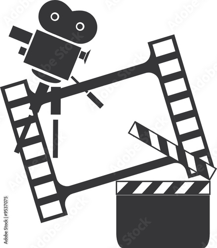 camera & clapboard vector