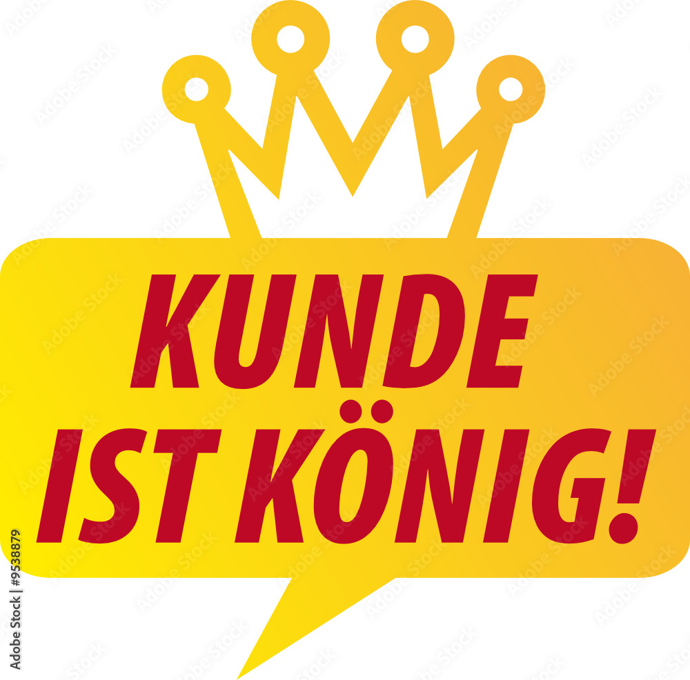 Kunde ist König Icon Adobe Stock