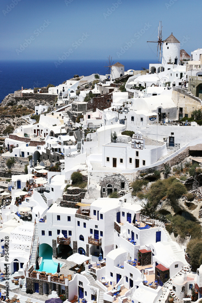 Naklejka premium Santorini Island