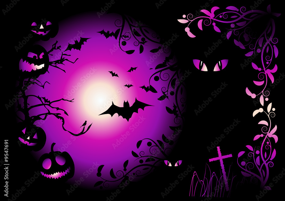 Halloween night background