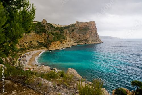 Beautiful beach in mountains, Costa Blanka, Spain