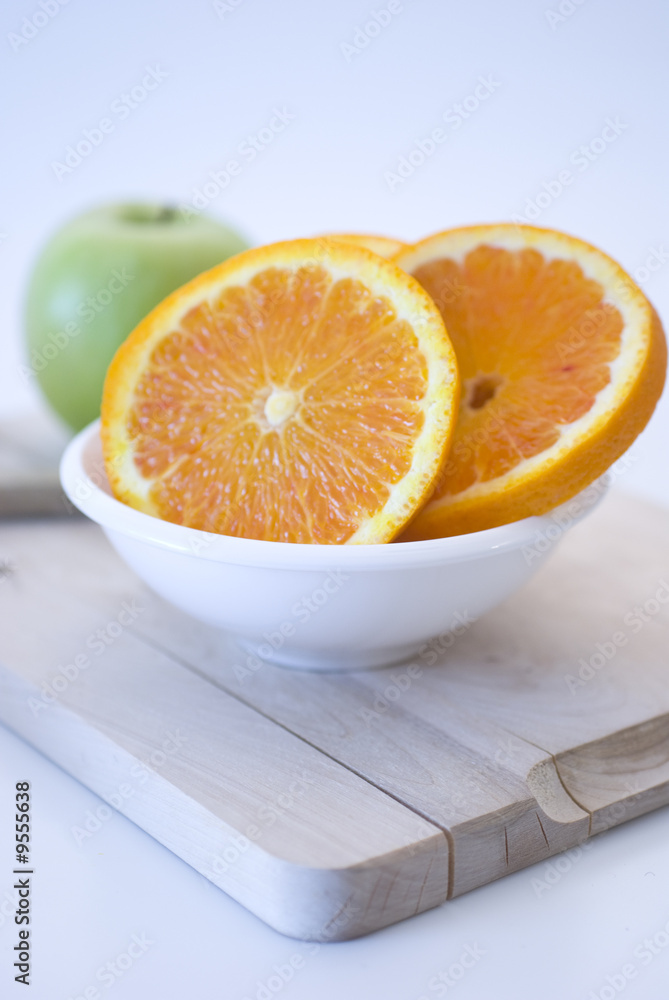 Fresh fruit, a tropical orange on white backgroud Fresh fruit, a tropical orange on white backgroud