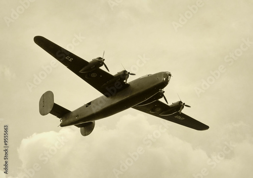 Foto Amerikanischer Bomber des Zweiten Weltkrieges Ära