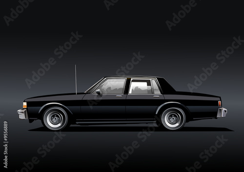Schwarze Limousine