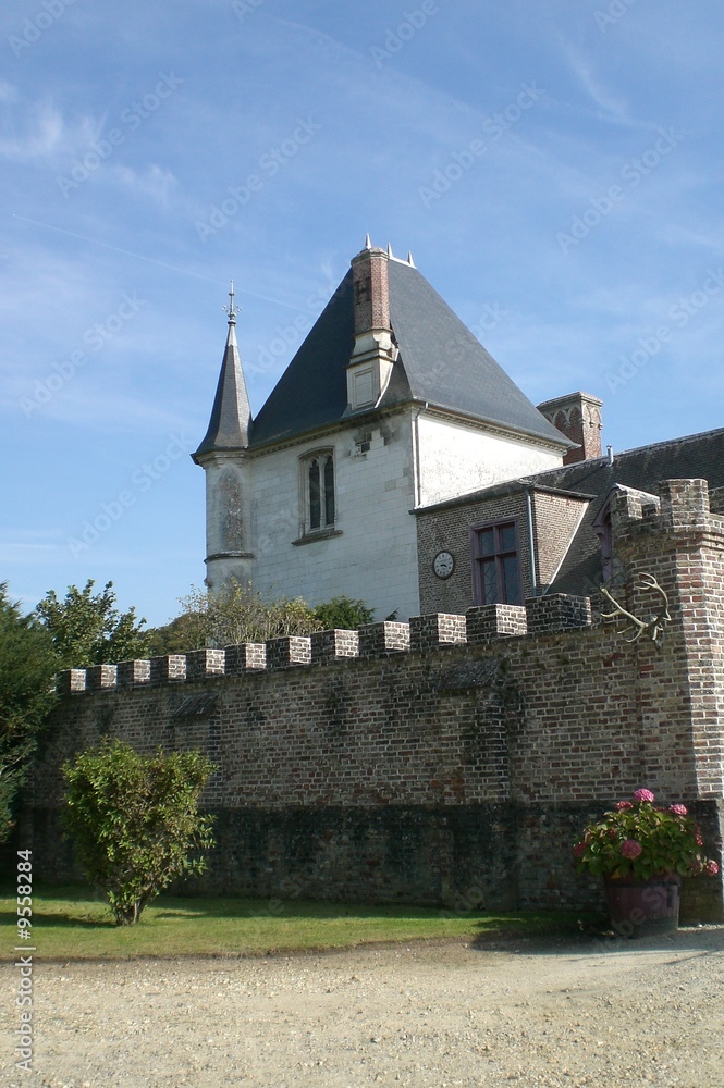 Entrée du chateau de Régnière-Ecluse
