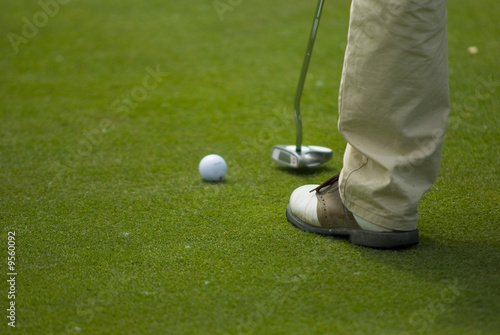 Golf club view of putting green - sport