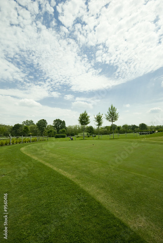 Golf club view of putting green - sport