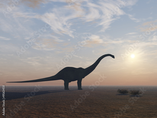 Diplodocus Dinosaur at its End © Dan Collier