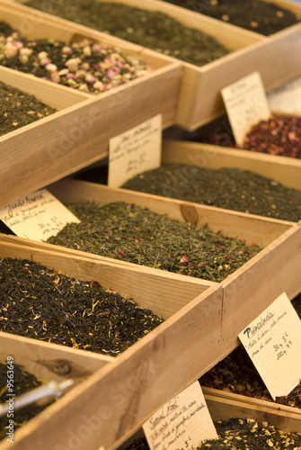 oriental spices for sale - on a french market in the provence © Smith&Smith