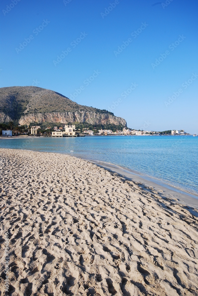 view of a beach in the Mediterranean