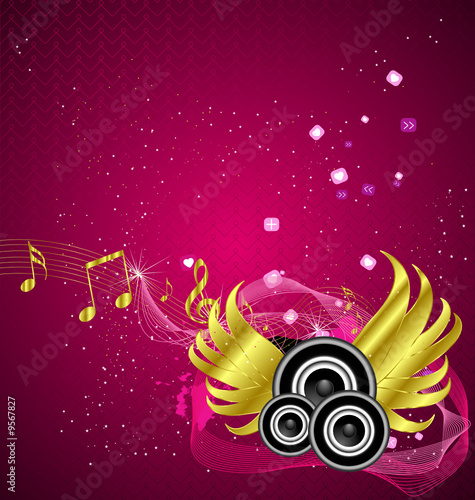A beautiful abstract music background